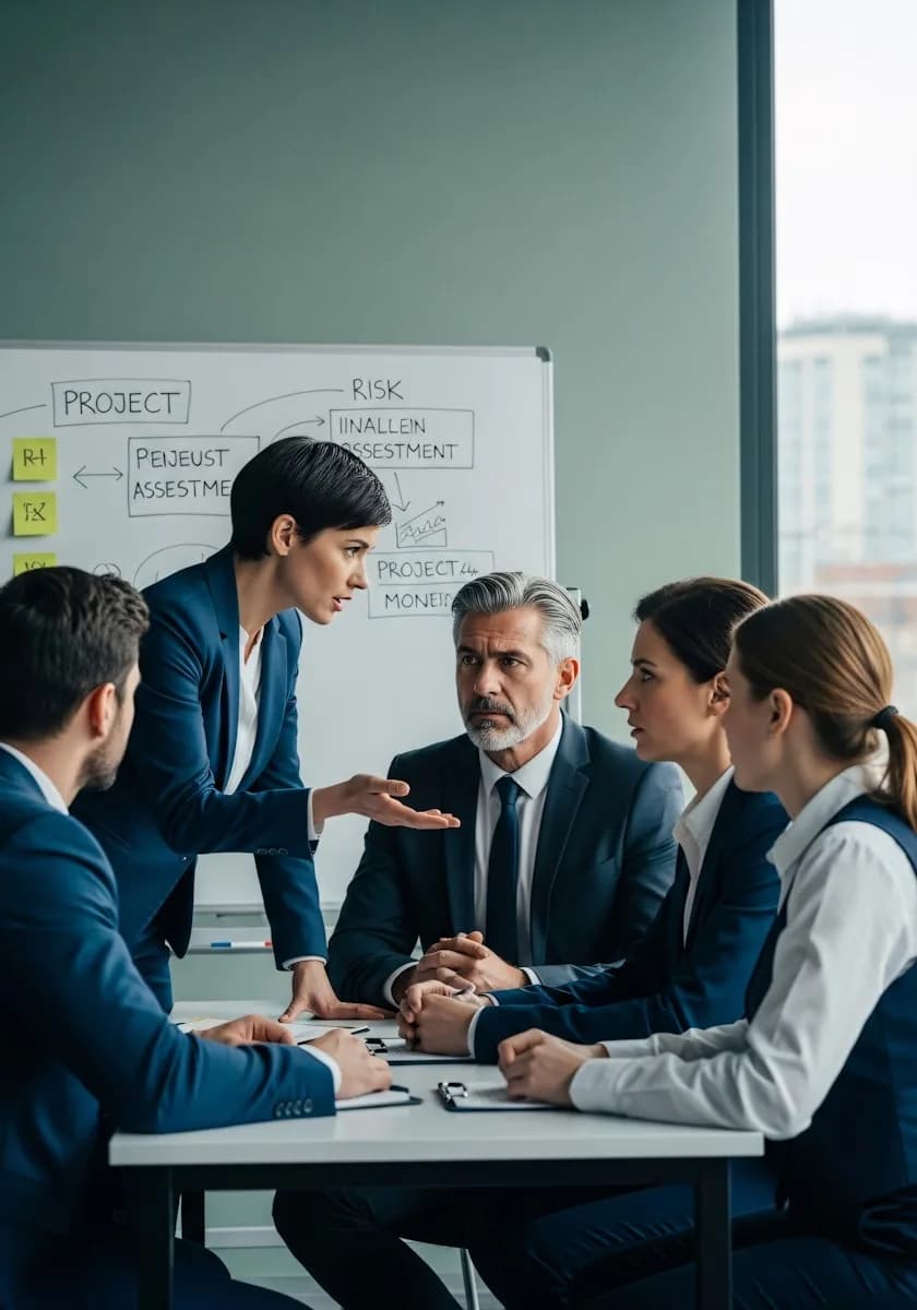 Payment team discussing strategy