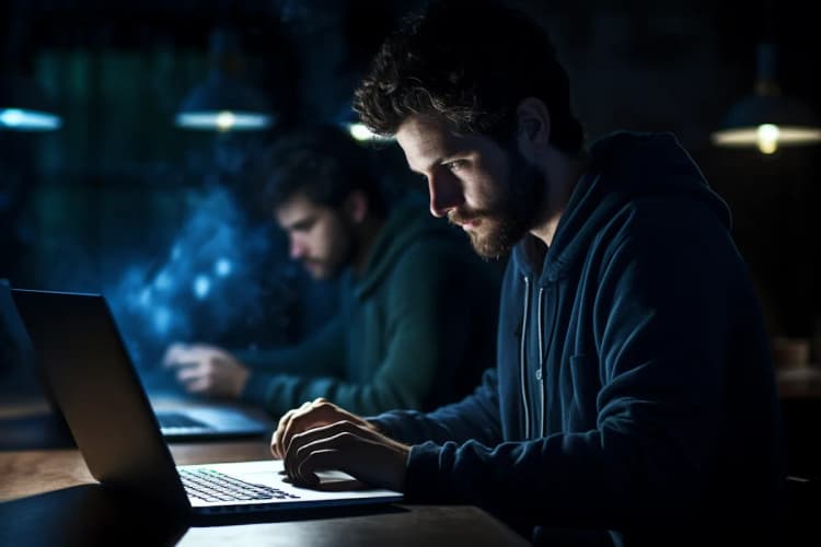 Men Typing